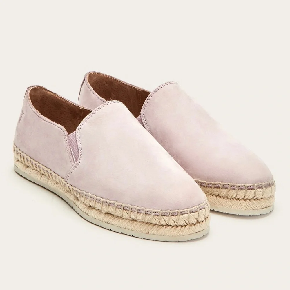 NIB Frye Isbel Espadrille Flats Loafers Lilac